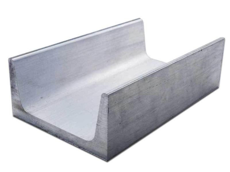 6061-T6 Aluminum Channel 10" x 3.5" x 48 inches 